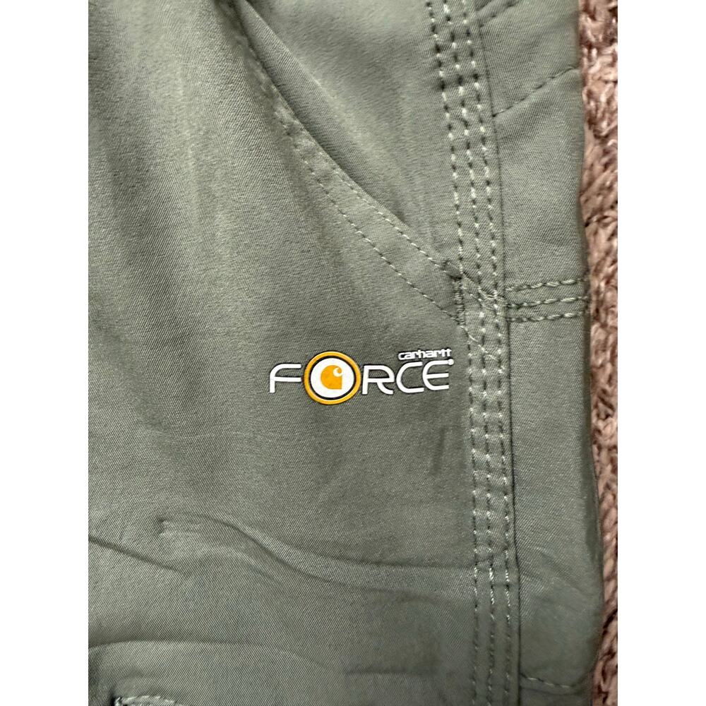 Carhartt Force Mens Athletic Cargo Pants Size Large Green Drawstring Travel - Picture 5 of 9